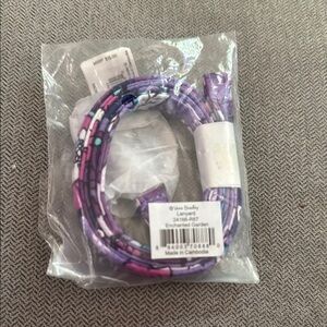 Vera Bradley Purple Braided Cable for Cell Phones
